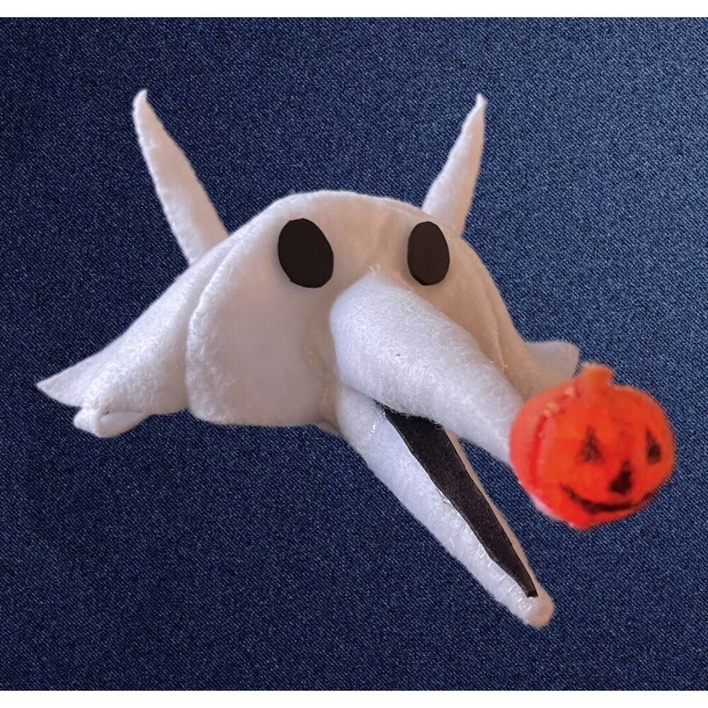 Nightmare Before Christmas Zero Costume Hat Pet/Dog Light Up Nose!